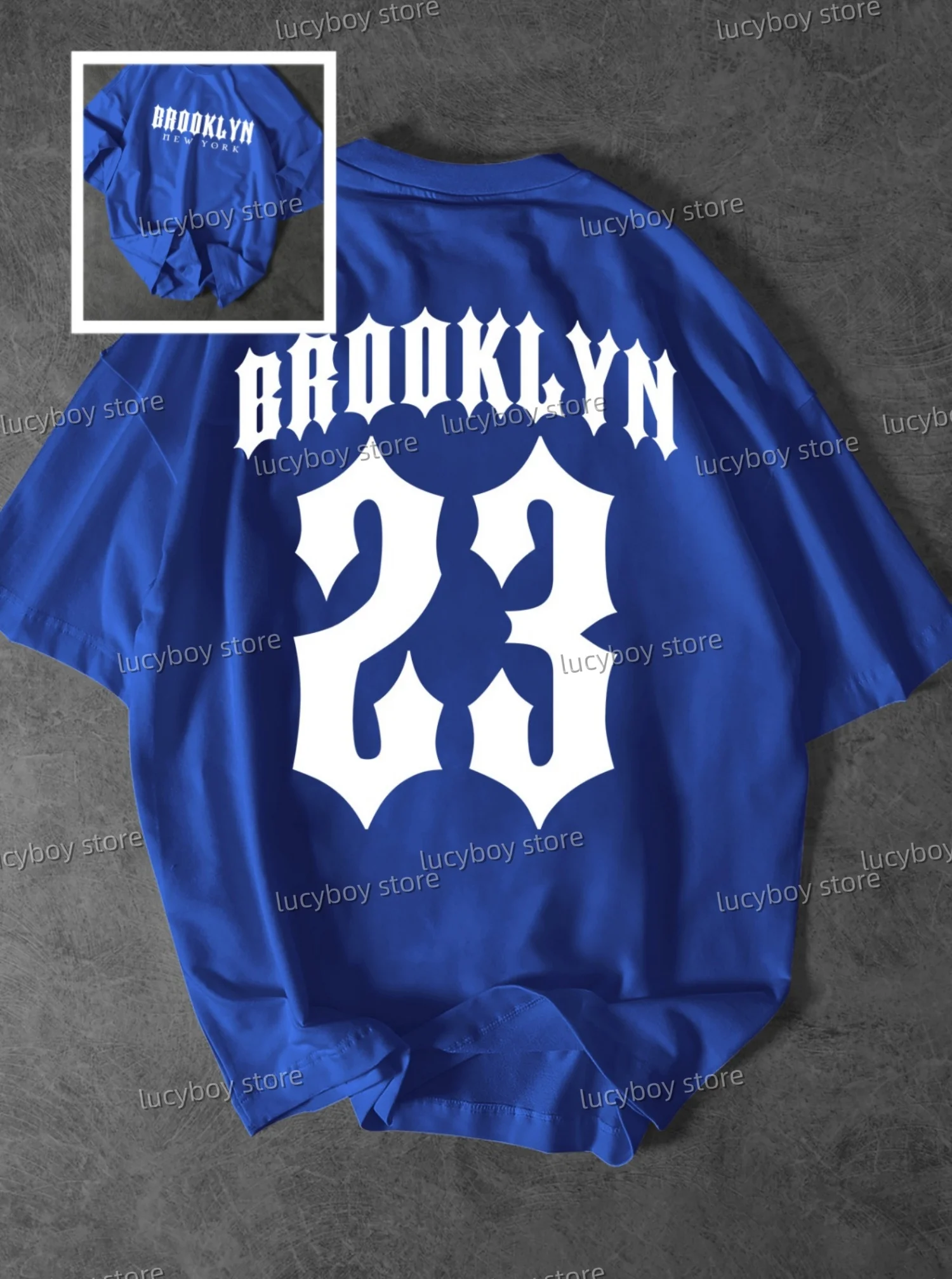 

new Mens 23 BROOKLYN Print Men T-Shirt o-neck Short Sleeves Sport PLUS SIZE T-Shirt Vintage lightweight Jersey Tees Men Clothes