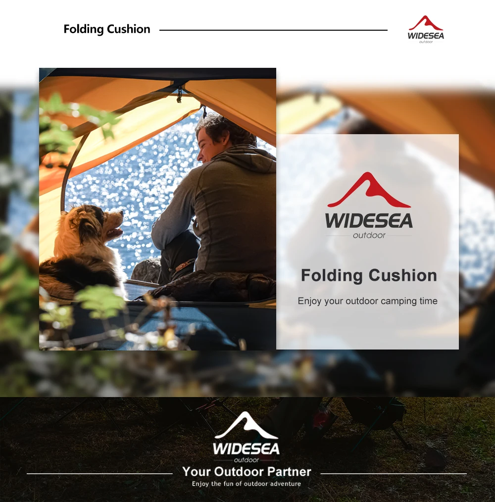 Widesea IXPE Klappkissen, braun, ultraleicht, tragbar, Campingmatte, faltbar, Outdoor-Sitzpolster für Wandern, Picknick, Rucksackreisen – Detail 6