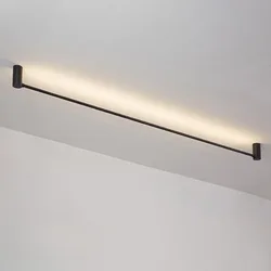 Modern Led Ceiling Lampextremely Simple Skyline Led Strip Light Living Room No Main Light Lighting Background Wall Linear Light