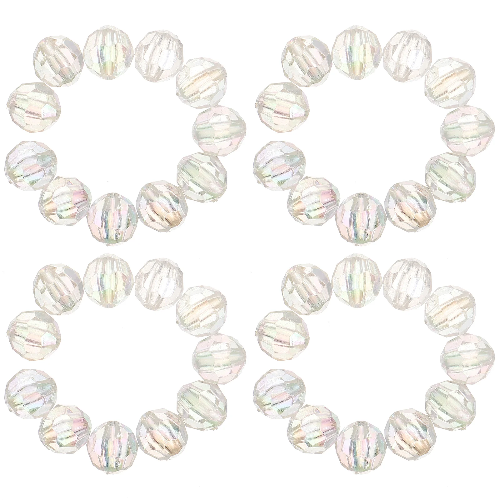 

100 Pcs 10mm Square Beads Clear Square Spacer DIY Jewelry Craft Spacer Beads For Crafts Decorations Glass Accessories
