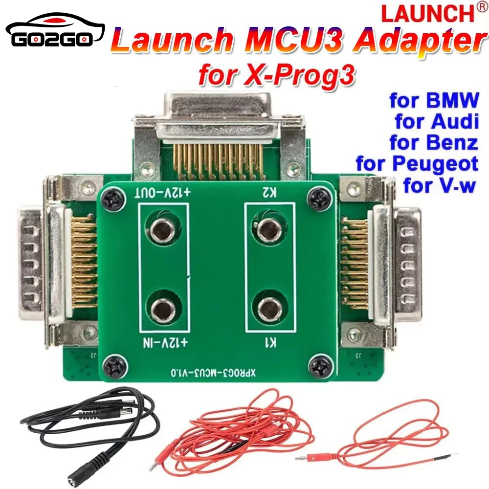 Launch X431 MCU3 Adapter for X431 IMMO Elite Pro X-PROG3 Work for Mercedes All Keys Lost and ECU TCU Reading