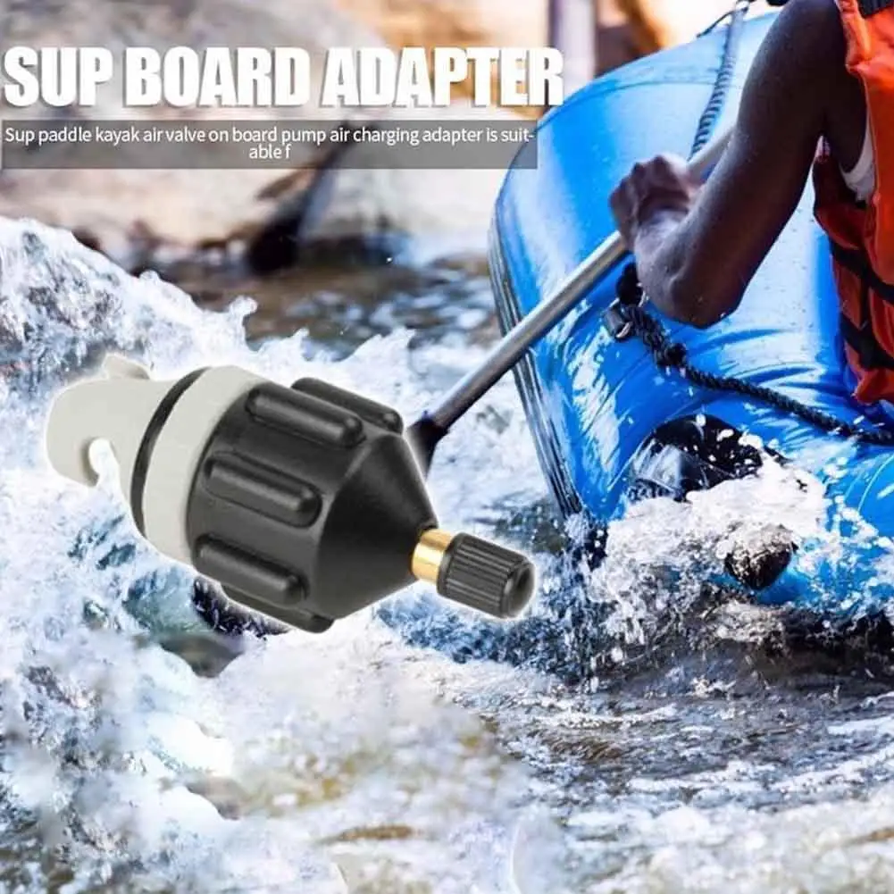 Sup Air Pump Adapter Inflatable Paddle Rubber Boat Kayak Air Valve Adaptor Tire Compressor Converter  For SUP Board