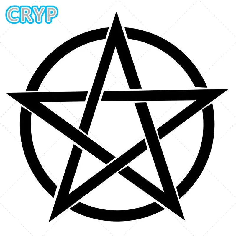 Pentagram Car Sticker Star Super Demon Goth Satanic Decal Motorcycle Helmet Boot Car Racing Laptop Vinyl Surfing Camping Decal