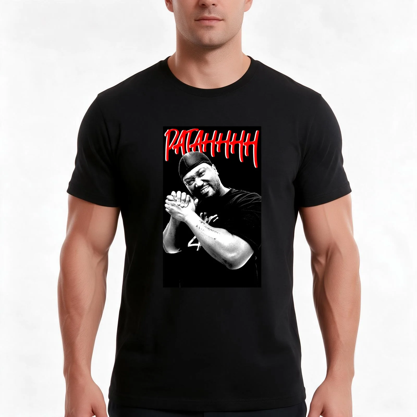 Project pat patahhhh T-Shirt, Summer Casual Cotton Tee, Oversized Streetwear Tops, Vintage Graphic Print, Loose Fit Short Sleeve