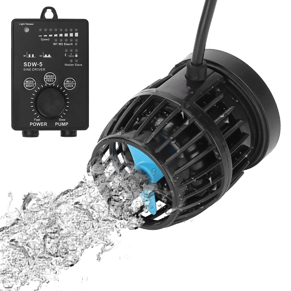 

Насос для создания волн Jiebao Flow Pump серии DW/SDW с Wi-Fi, бесшумный циркуляционный насос для создания приливных потоков