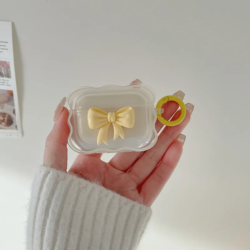 Airpods Case High Quality Apple airpod Wireless Earmuffs Anti-Scratch airPods Pro Protective Case Headphones iPhone 3D ins Case