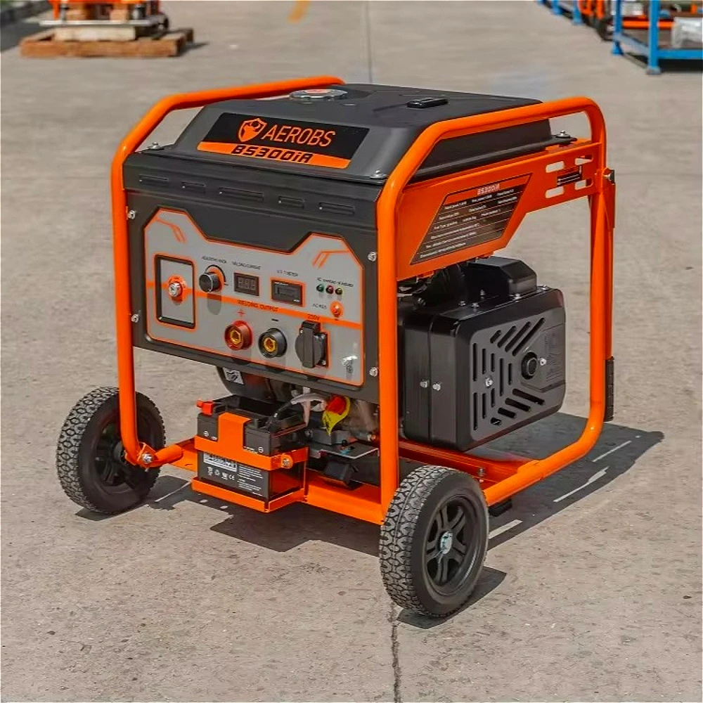 Portable Four-stroke Petrol Generator Welding Machine, 5.0mm Welding Rod, 1.8KW Output Power, Recoil Start, AC Power.