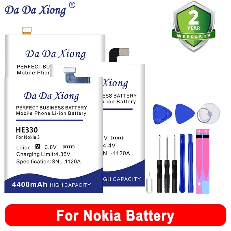 New HE317 HE321 HE328 HE330 HE341HE342 HE346  Battery For Nokia X 2.1 3 5 6 7 8 5.1 7.1 6.1 Plus 640XL High Quality batteries