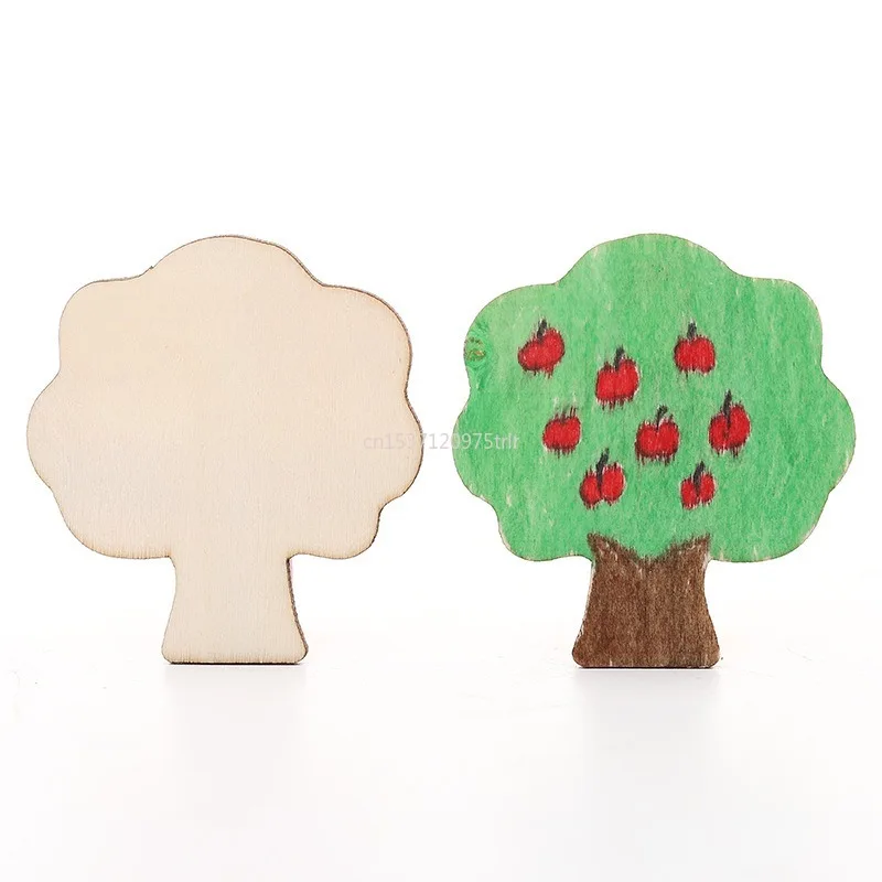 20/32Pcs Montessori Kids Drawing Toys Wooden DIY Painting Template Stencils Learning Educational Toys for Children Gifts