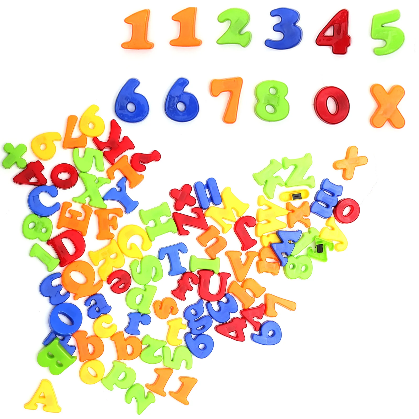 78Pcs Magnetic Alphabet and Numbers Colorful Educational Letters for Fridge Spelling Phonics Math Learning Alphabet Fridge
