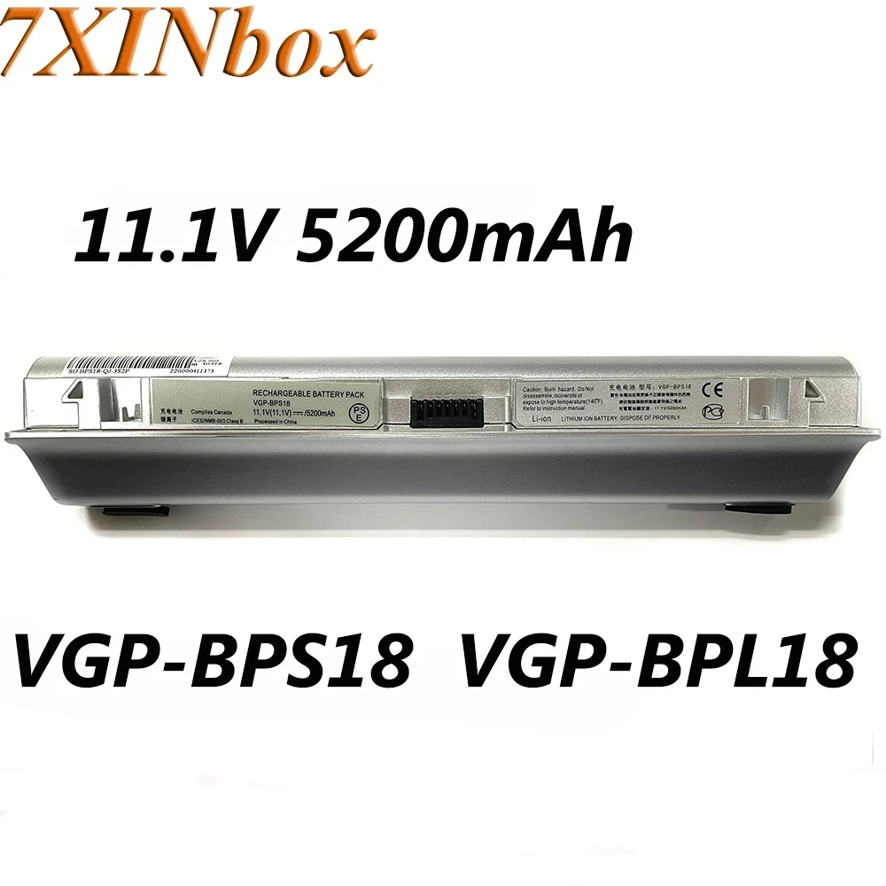 7XINbox 11.1V 5200mAh 57Wh Battery VGP-BPL18 VGP-BPS18 BPL18 BPS18 For Sony VPCW111XX VPCW115XW VPCW117XC VPC-W121AX/WZ