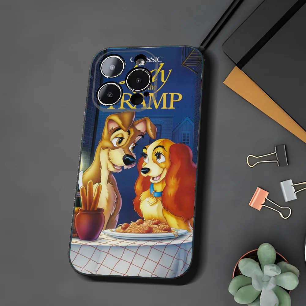 C-Cartoon Lady And The T-Tramp Phone Case For Iphone 15 11 13 14 Pro Max 7 8 Plus X Xr Xs Max Se2020 12mini Cover Case