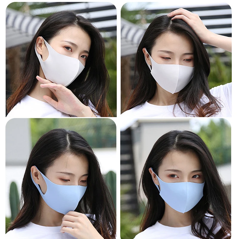 UV Protection Mask Dustproof Face Towel Mask Washcloth Breathable Mask Breathe Freely Colorful Sun Block Face Cover masque маска