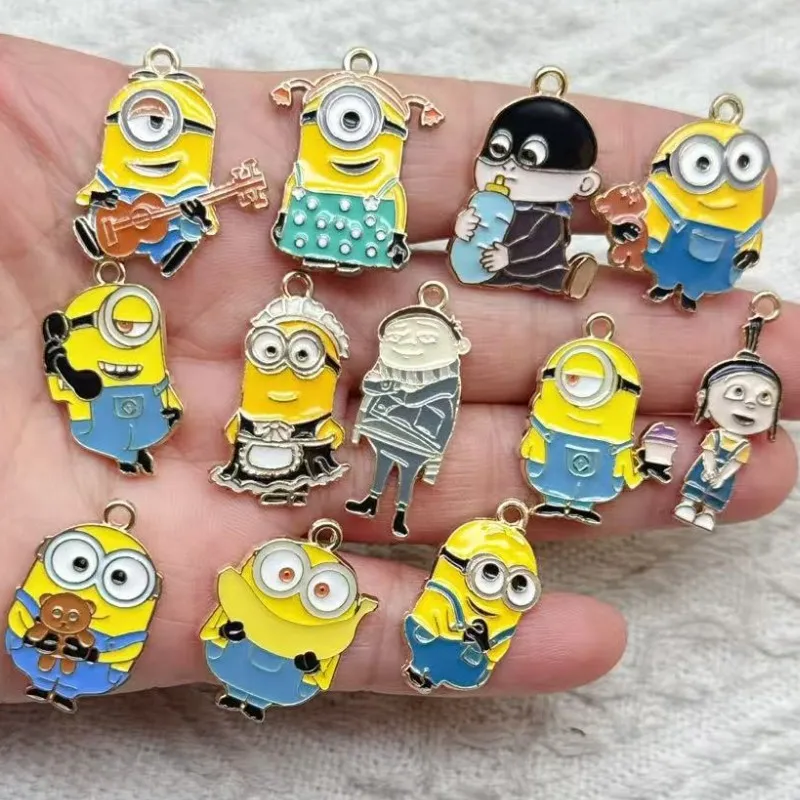 10 قطع لطيف الكرتون المينا سحر للنساء الأقراط DIY المفاتيح دلاية مجوهرات قلادة سوار اليدوية #1