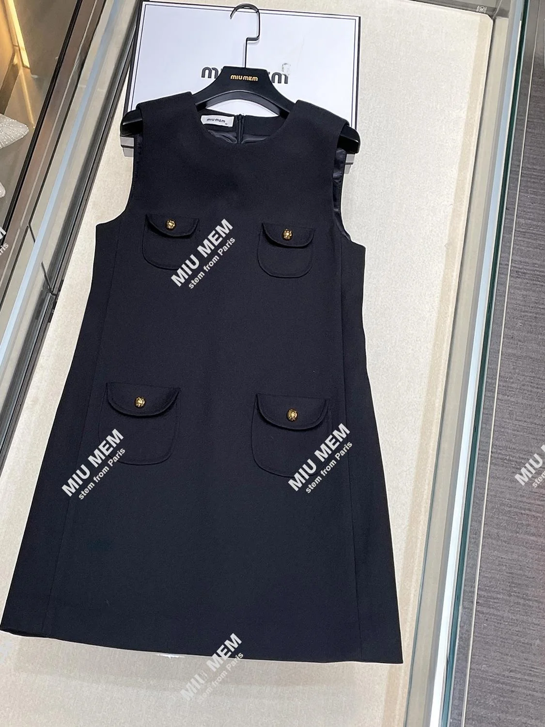 ارتفاع الخصر ألف خط Dr Vest Sle No-Sve تنورة صوفية Ele Hepburn Sle المرأة الخريف Faion Dr #4