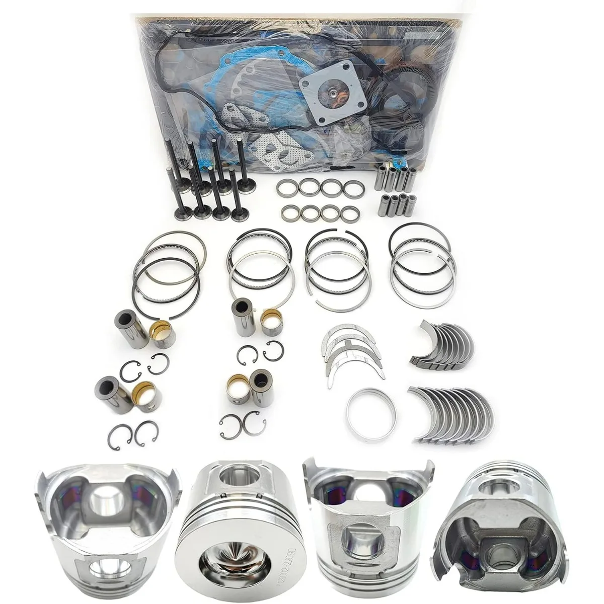 

Комплект для капитального ремонта двигателя 4TNE84 (без гильзы цилиндра) для двигателя Yanmar 4TNE84 John Deere Tractor 990 4500 4510 4600 4610 4020D