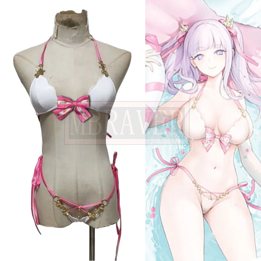 

Azur Lane HMS Plymouth Summer Beach Wear Sexy Bikini Cosplay Costume Party Christmas Halloween Uniform Custom Made Any Size