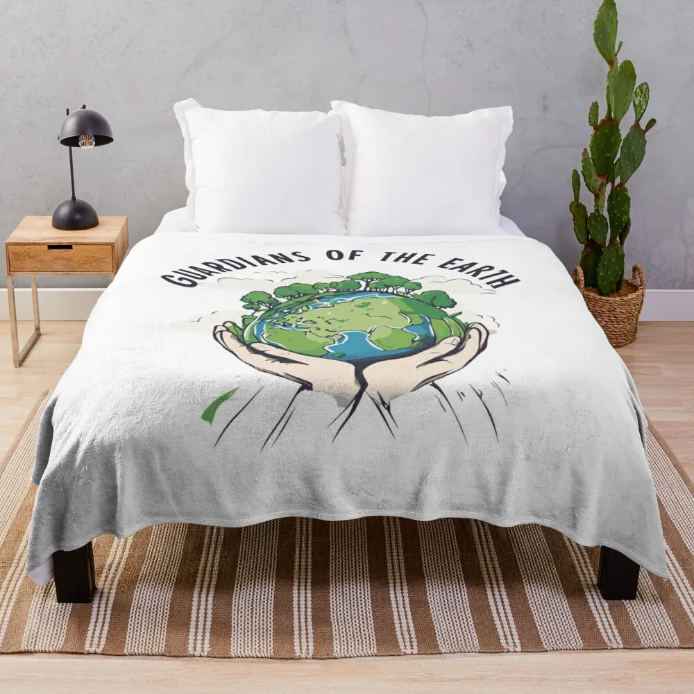 

Environmental Protection T-Shirt Sustainable gift idea sustainable environment gift christmas Environmentally frie Throw Blanket