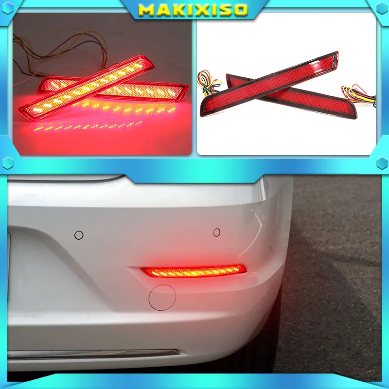 

2 светодиодный т., светодиодные красные отражатсветодиодный для заднего бампера Chevrolet Malibu 2012-2015
