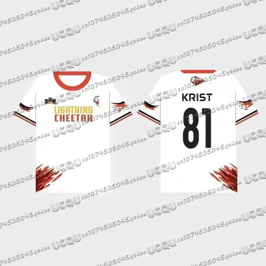New Autumn Round Neck Casual Thailand Men's and Women's Gmm tv Sports Meeting Jerseys 3D Printed Short-sleeved Red Team T-shirts
