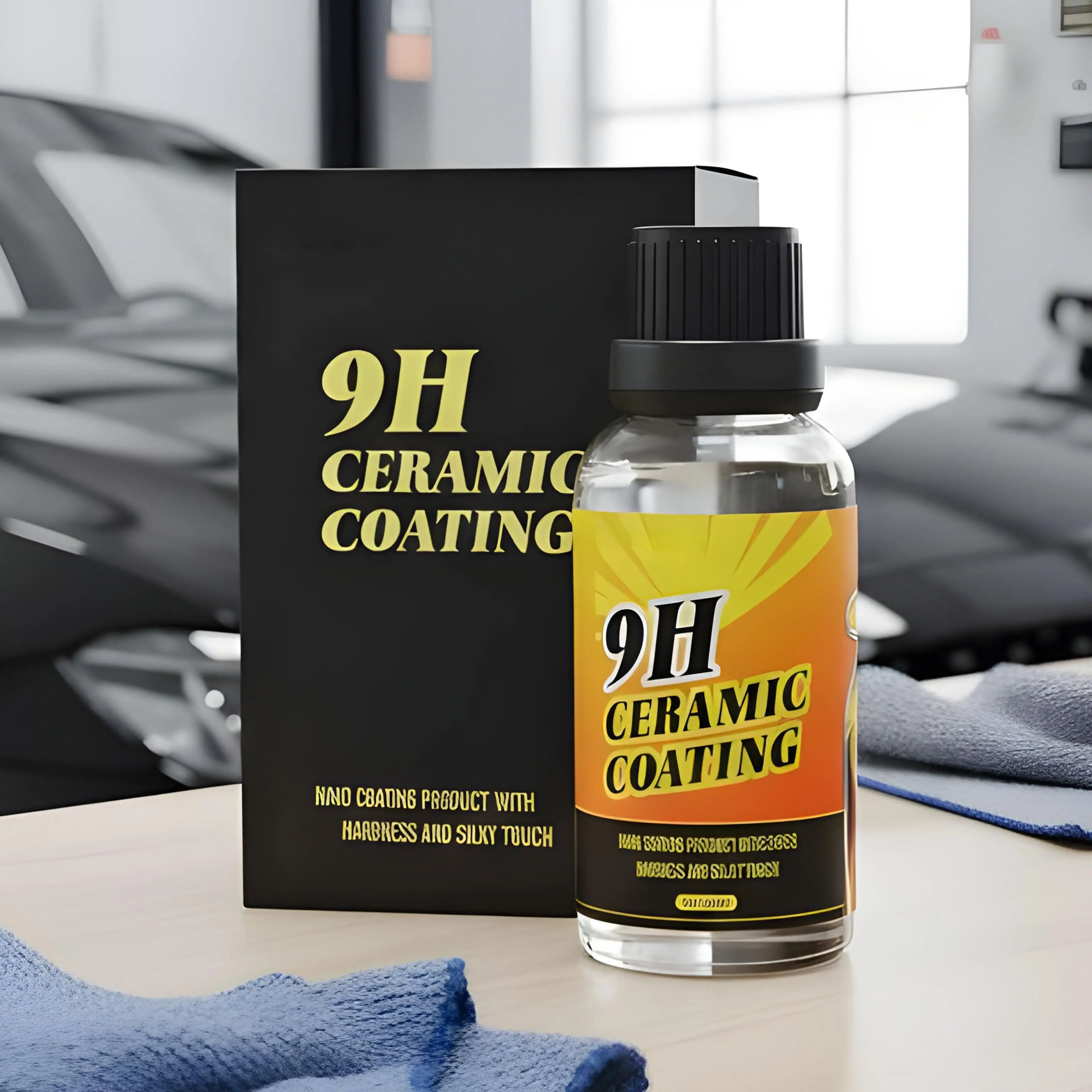 Revestimiento hidrofóbico, 30ml, revestimiento de protección brillante, restaurador de coche 9H para pintura automotriz, vehículo, RV, camión, brillo de detalles Exterior