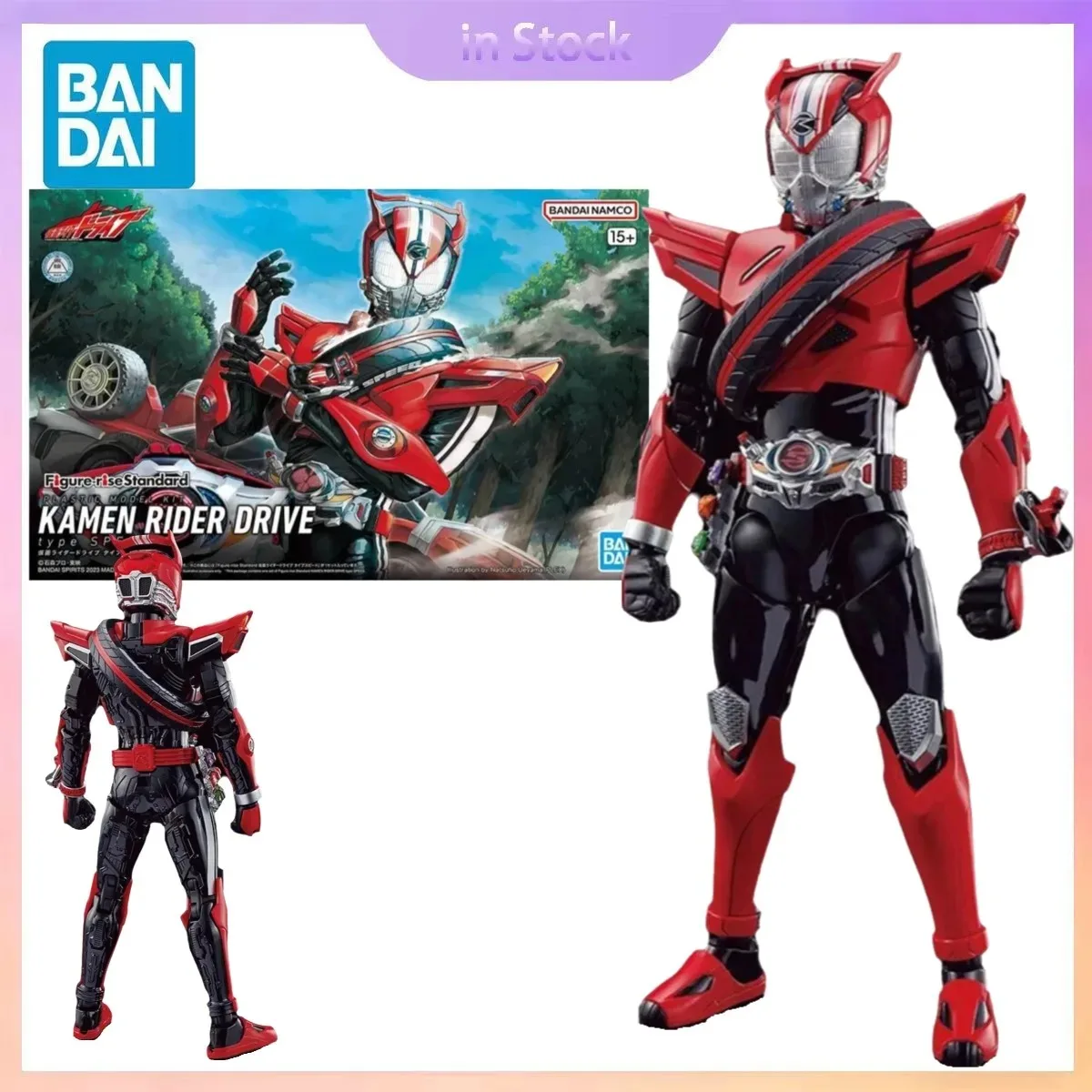 

Original Bandai Genuine In Stock Kamen Rider Drive Type Speed Figure-rise Standard Anime Collection Action Figure Model Kits