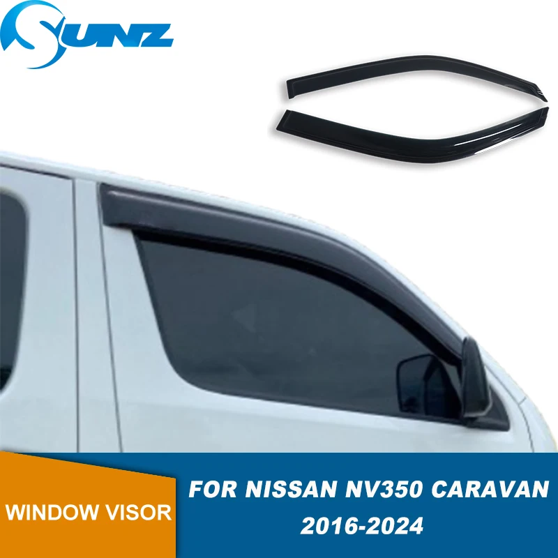 Side Window Deflector For Nissan Urvan NV350 2015 2016 2017 2018 2019 2020 2021 2022 2023 2024  Sun Rain Guards Weather Shield