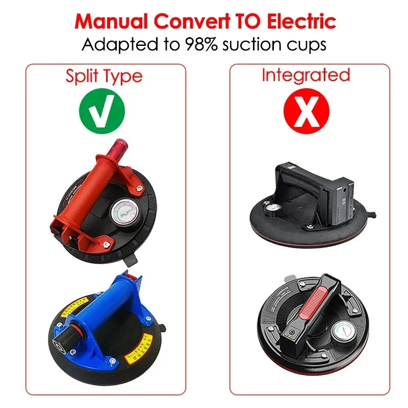 1000/1200mAh Digital Pump Core Type-C Charge Auto Pressure Compensate Manual To Electric Vacuum Suction Cup Replacement Core
