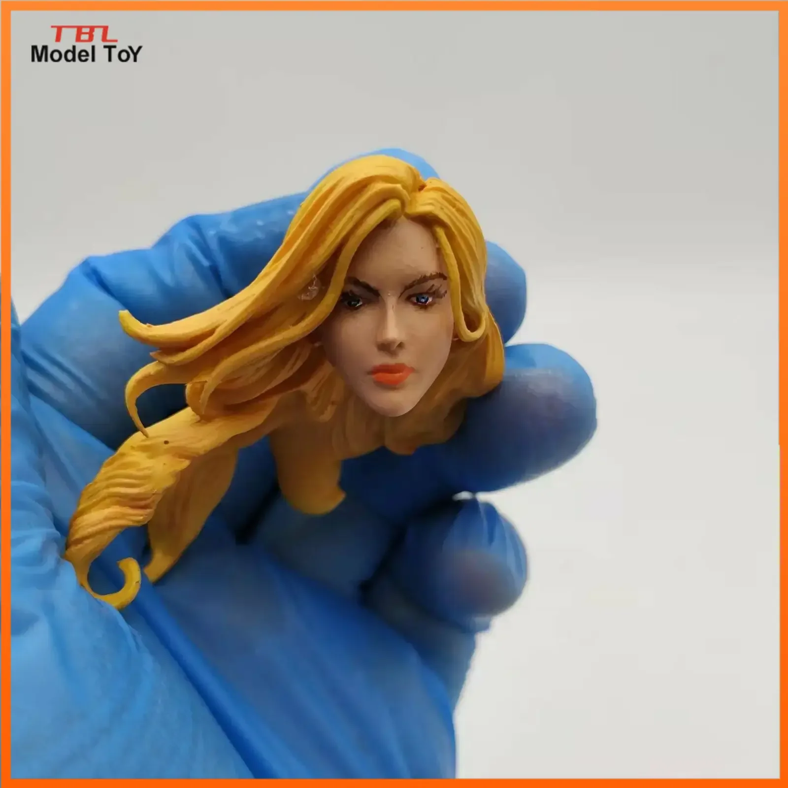 Tbleague 1/12 Scale Yellow Hair Female Solider Head Sculpt Action Figure Toy Handpaint