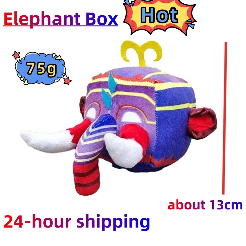 Hot Blox Fruits Anime Game Plush Toy Fruit Leopard Pattern Box Stuffed Dolls Fruits boxeing Children\'s Toys Birthday Gift