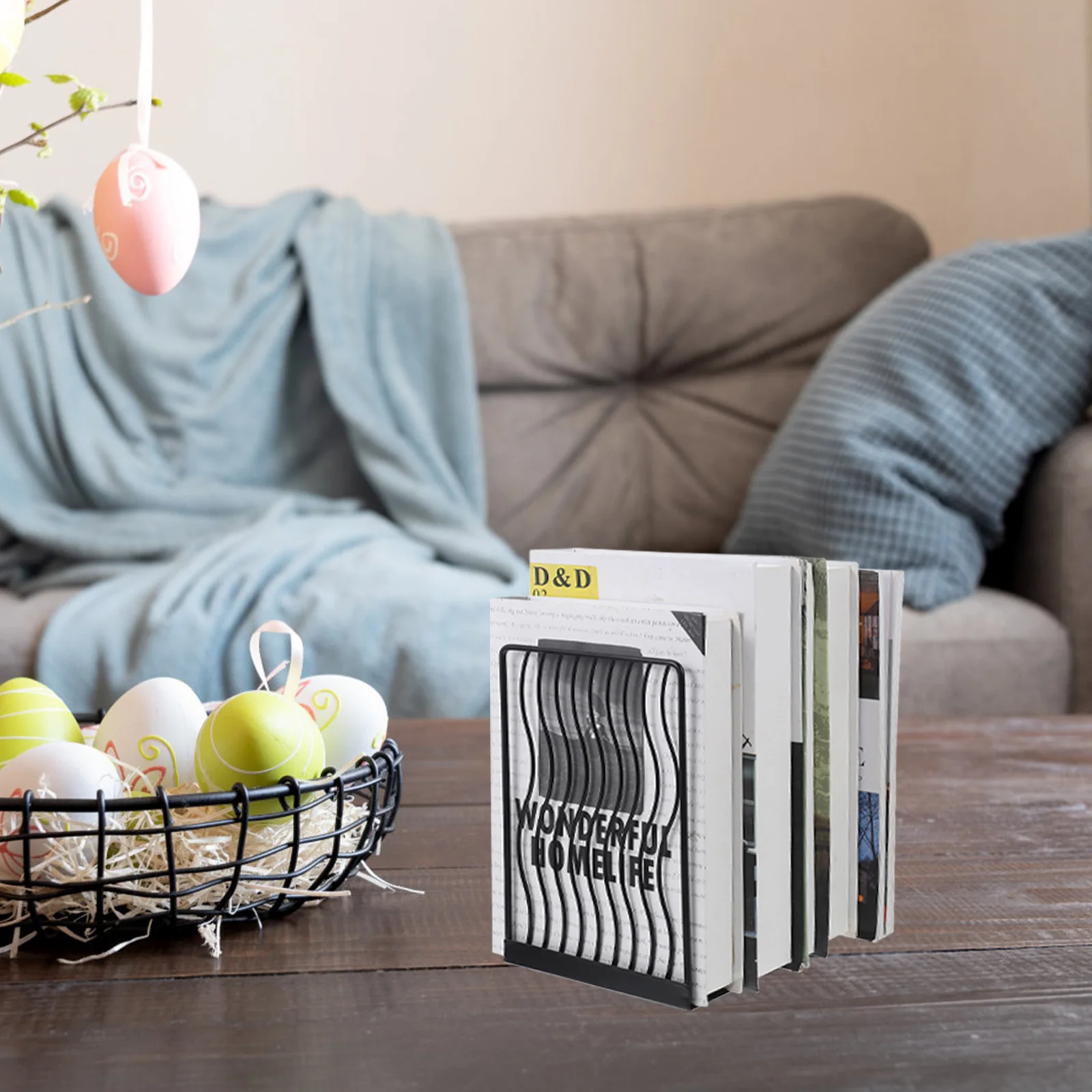 

2 Pcs Booklet Suit Ends for Shelves Desk Holder Stand Metal Bookends Shelf Stands Display Boxed Desktop