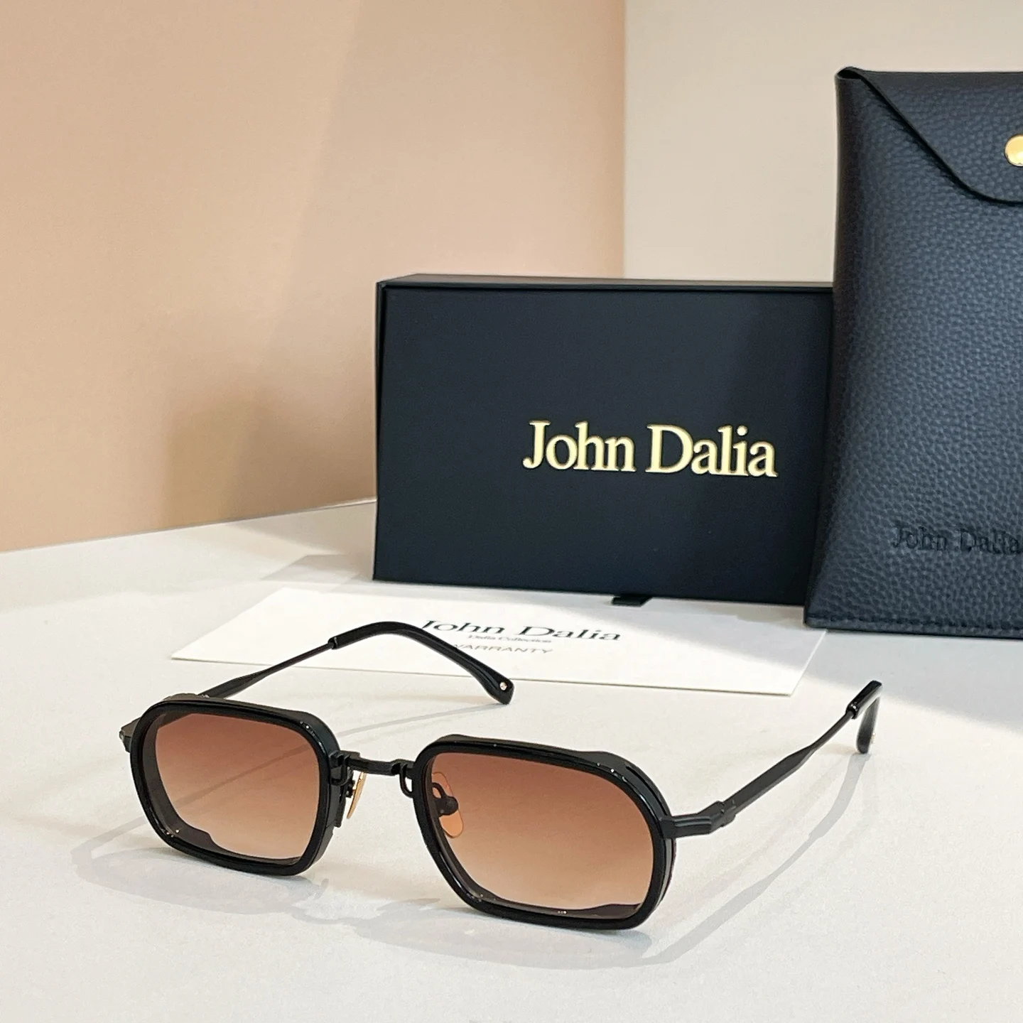 Origineel voor JOHN DALIA JD Martin klassieke modieuze merkzonnebril Premium luxe design Vrije tijd Klassiek Vintage Met doos