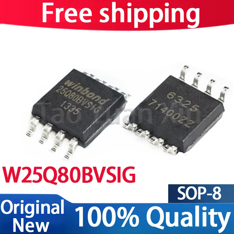 (10-20piece) 100% New 25Q80BVSIG W25Q80BVSIG 25Q80 sop-8 Chipset