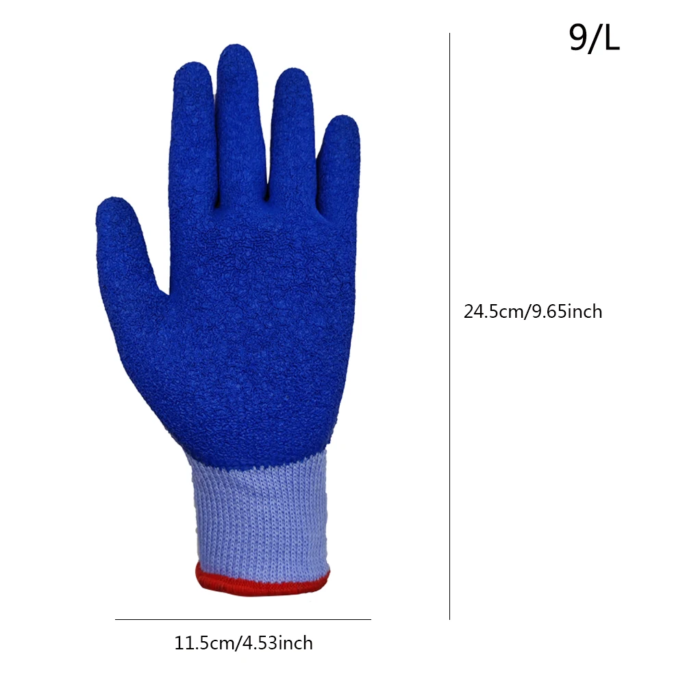 SAFETREE CE Polyester Cotton Crinkled Latex Coated Work Safety Gloves Construction Hand Protection for Men&Women CE EN388