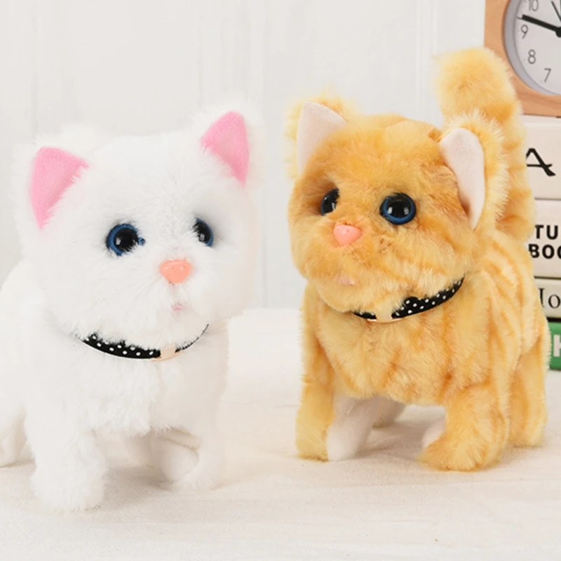 Jouet électronique pour chat en peluche, robot pour animal de compagnie, course à pied, queue d'animal secouée, jouets électriques mignons pour enfants, anniversaire