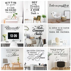 1 pc NEW nice Spanish quotes Nursery Wall Stickers Vinyl Art Decals For Kids Rooms bedroom Decoration Wall Decoration Murals