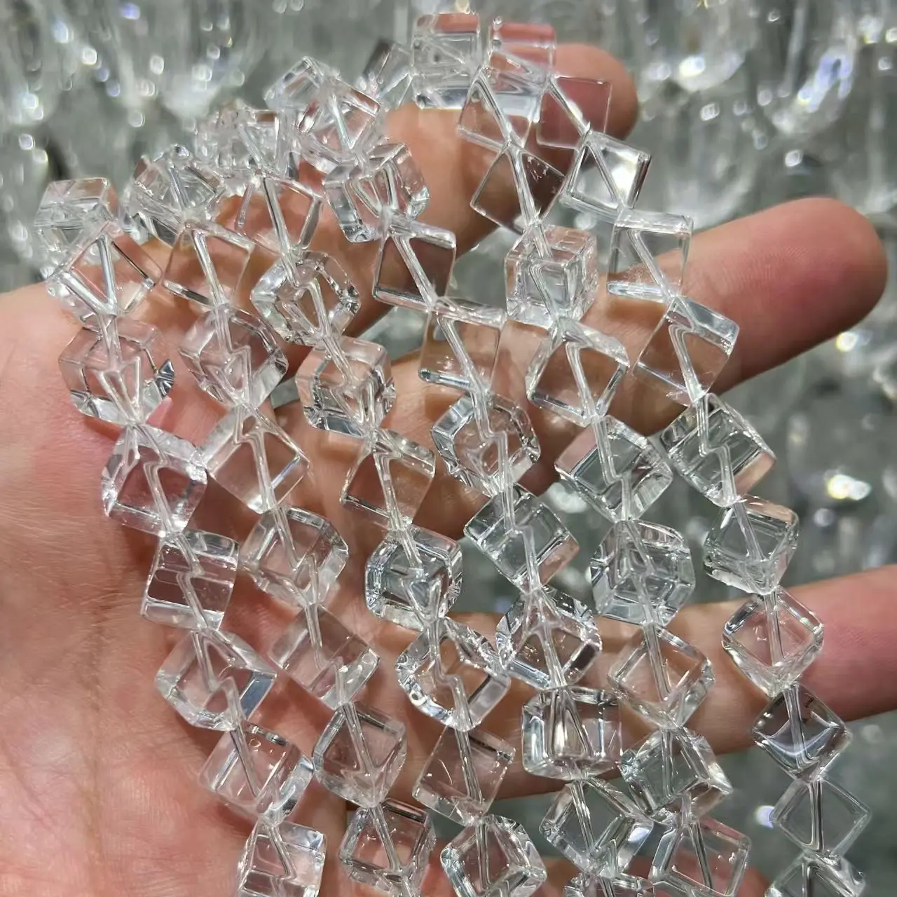 White Crysatl Squar…