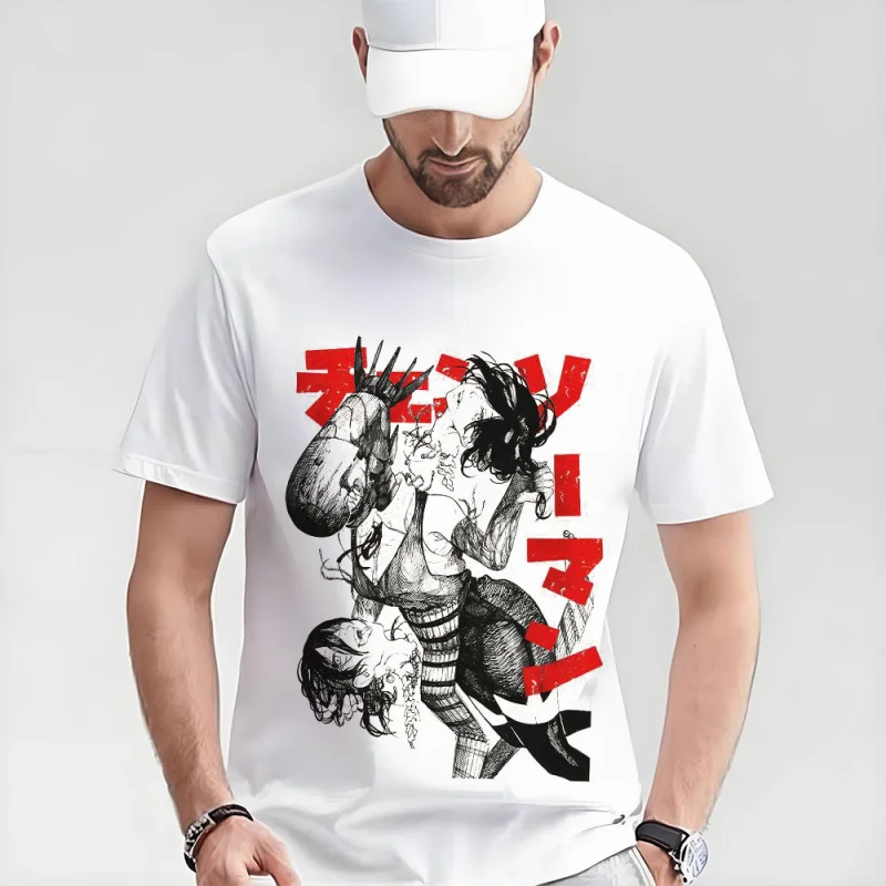 

Denji Chainsaw Man Anime Gift t shirt 0326 DEVIL HUNTER Graphic Tee 100% cotton print clothing Y2K clothes Large size Tops