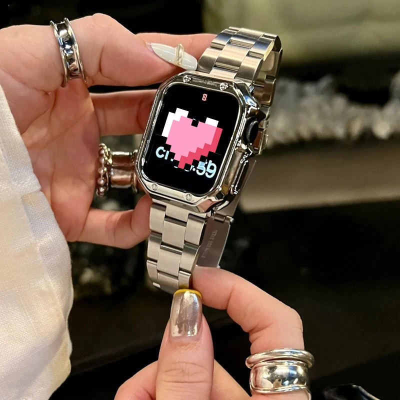 Electroplate Alloy Cover For Apple Watch Ultra 9 8 7 6 SE 5 4 Soft TPU Shockproof Protector For iWatch 41MM 45MM 40MM 44MM 49MM