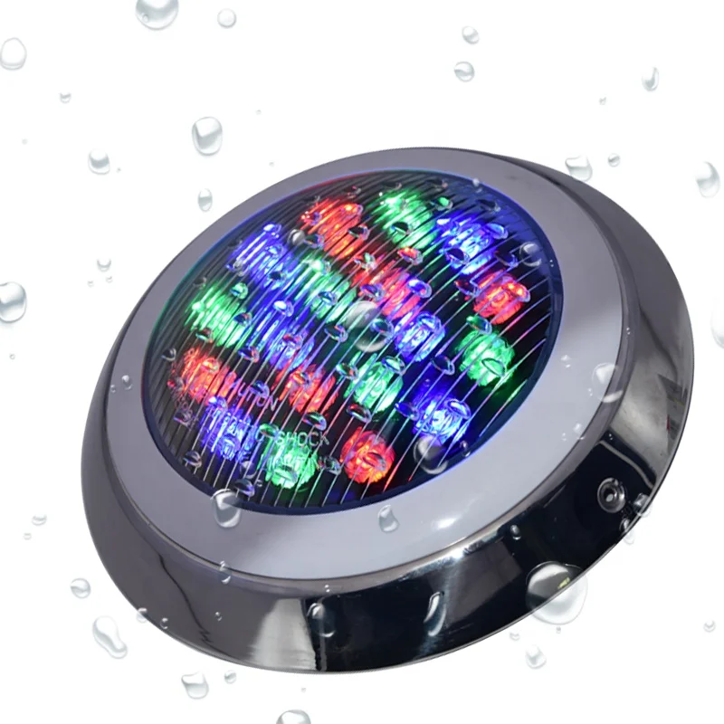 Seven Color Changing By Remote Control With Remember Function 18W RGB LED Underwater Spotlight