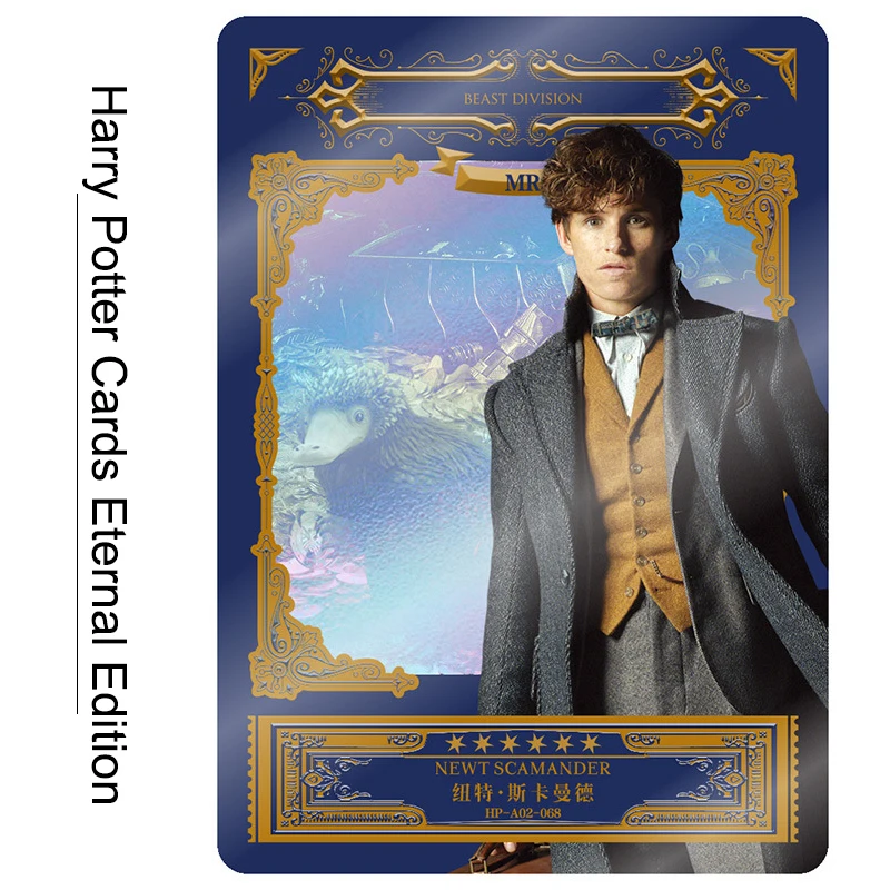 KAYOU-Juego de cartas de Harry Potter para niños, juguete de colección de cartas Flash de bronce, mago eterno, versión rara, regalo de Navidad