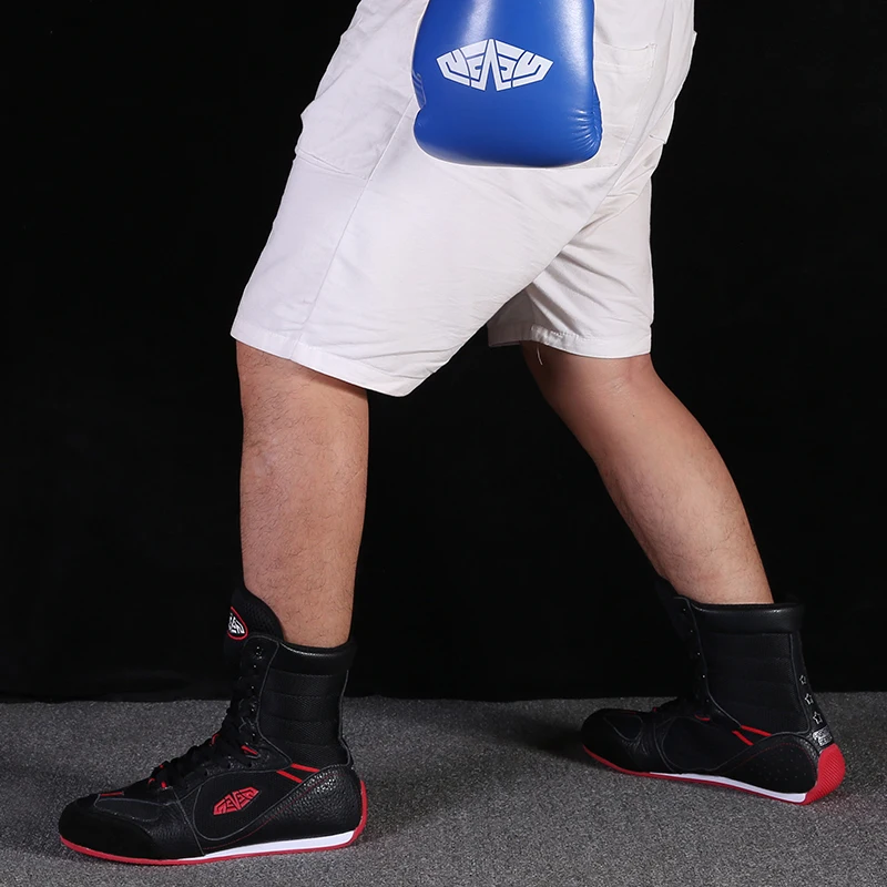 Men's Professional Wrestling Shoes Comfort Training Boxing Wrestling Boots Breathable Fighting Weight Lifting Sneakers for Men