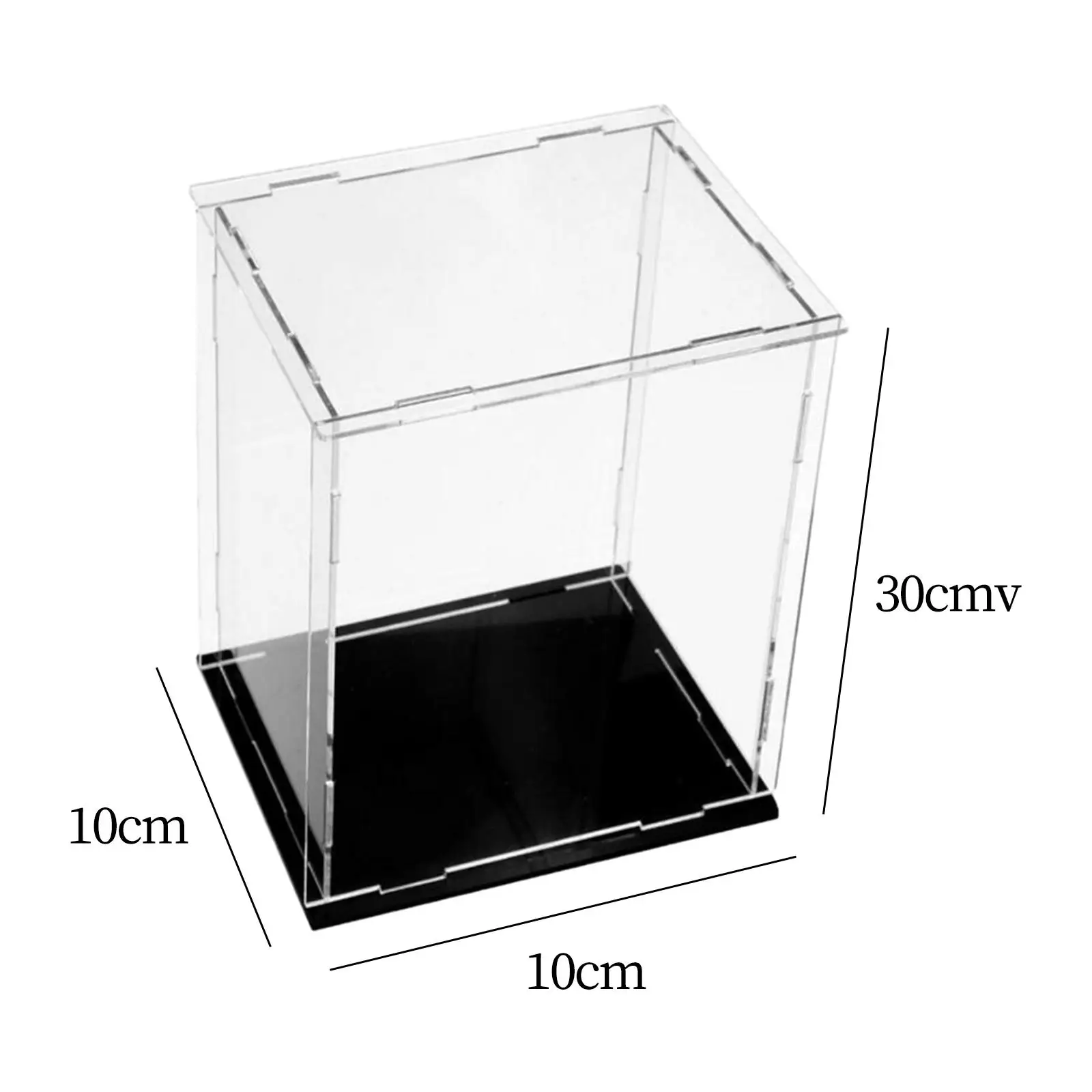 Acrylic Display Case Trophy Cup Showcase Countertop Stackable Collection Acrylic Cube for Winning Prizes