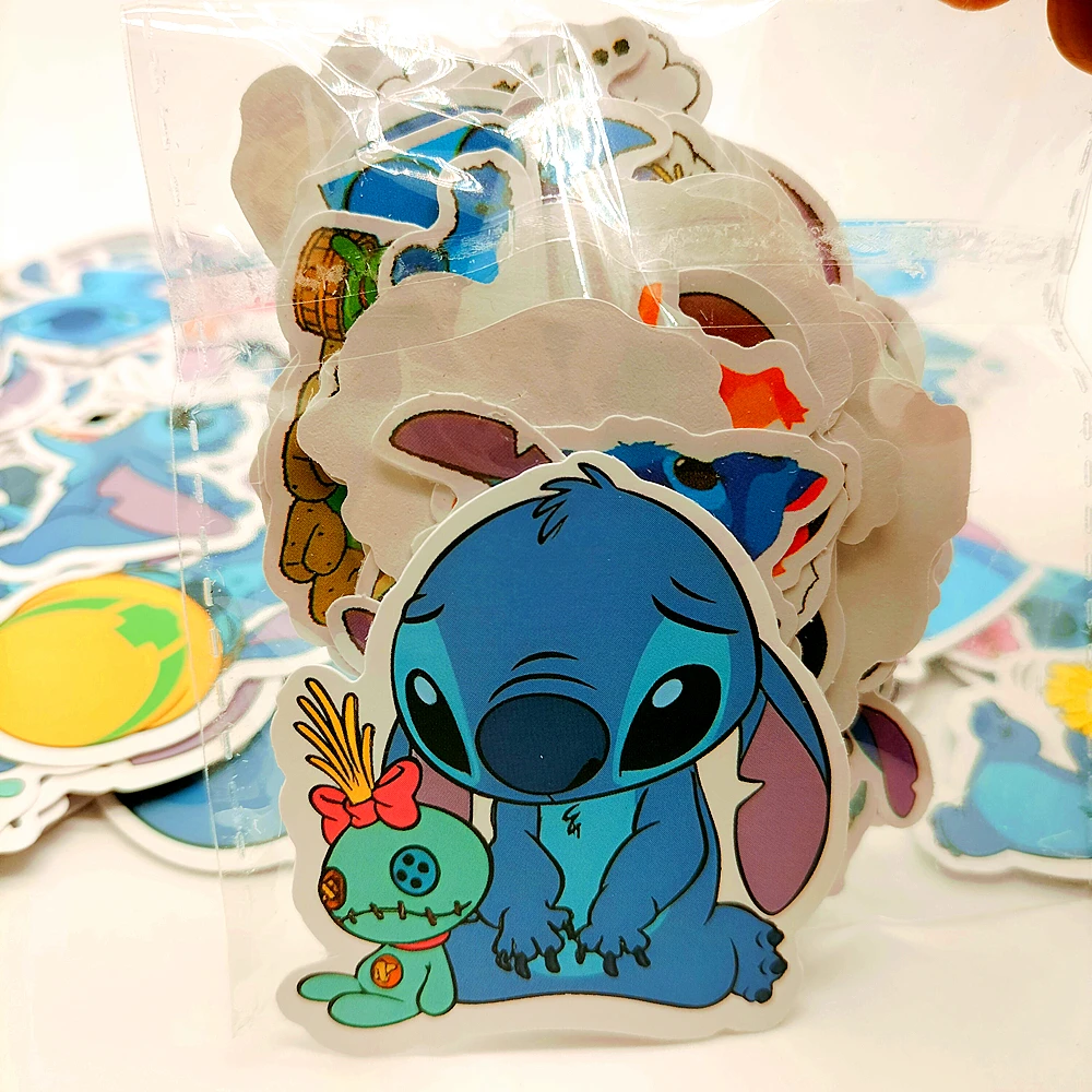 10/50/100Pcs Lilo Stitch Laptop Balloon Decoration Bottles Vinyl Waterproof Stickers for Teens Cute Decals Aesthetic for Girls