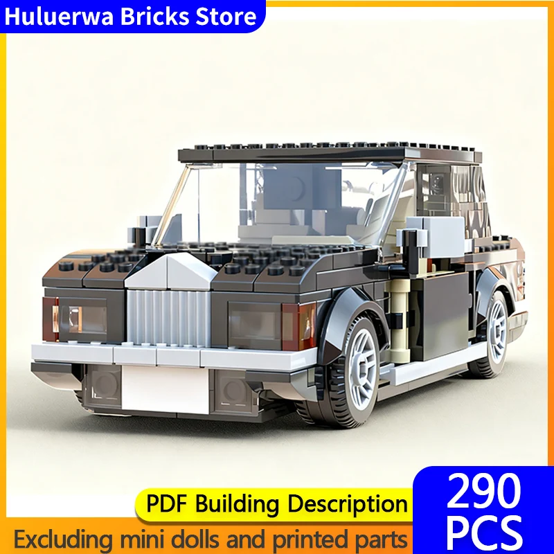 

Модель скоростного гоночного автомобиля MOC, строительные кирпичи, Silver Spirit, 2-дверный автомобиль, модульная технология, детские праздничные подарки, сборка игрушек, костюм