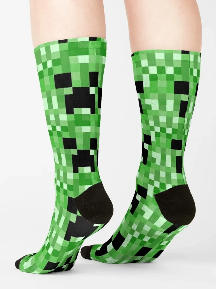 Calcetines de Creeper con estampado para hombre y mujer, medias de lujo de Navidad, novedad