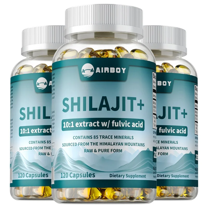 

Shilajit Capsules for Energy, Muscle Strength Immunity, Endurance for Adult, Relieve Stress