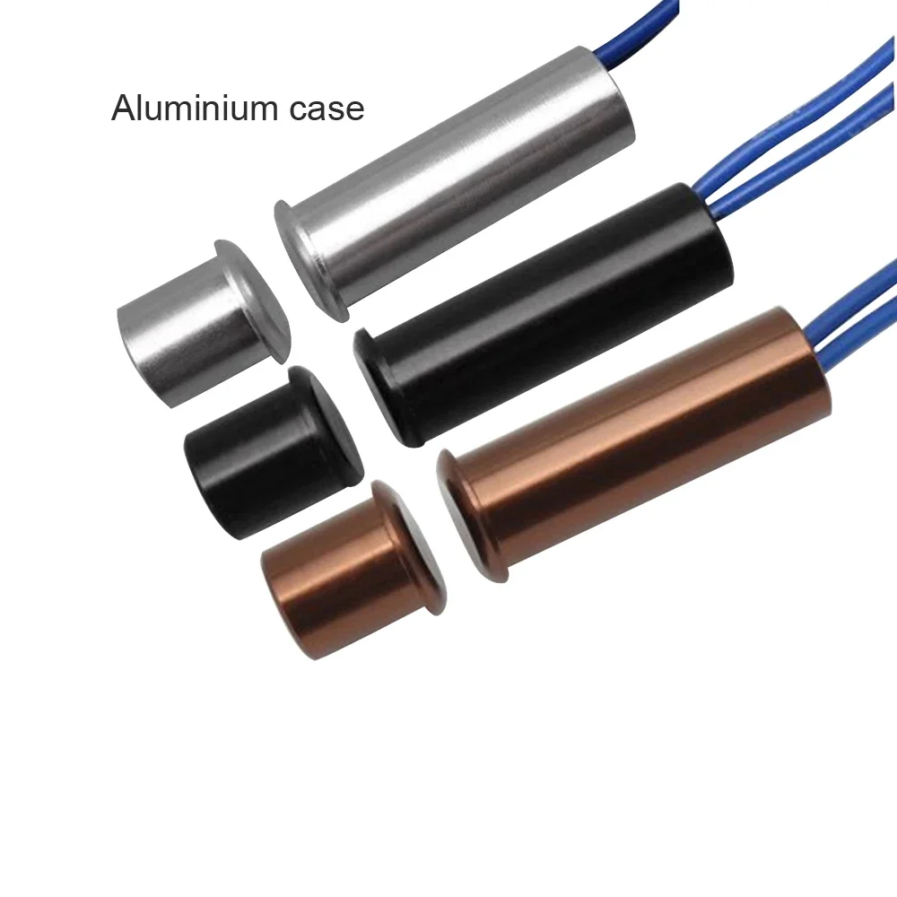 Aluminium Case LED Lamp Switch 12/24V Wire Magnetic Sensor Door Open Lamp On Copper Shell 220VAC Wardrobe Smart Magnet Detector