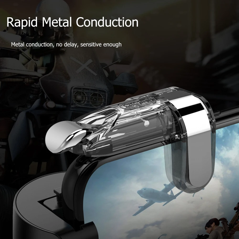 PUBG 컨트롤러 조이스틱 버튼 용 2 Pcs 모바일 게임 트리거 Iphone 안드로이드 스마트 폰용 모바일 조이스틱 트리거