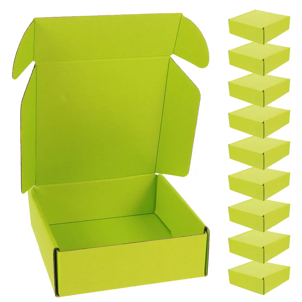 10Pcs Reliable Corrugated Shipping Boxes Easy Assembly No Tape Needed Practical for Small Business Mailing Wrapping Box